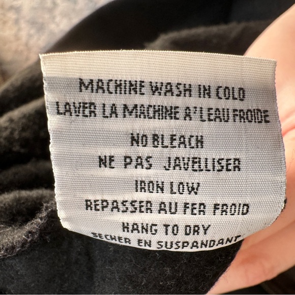 Lazypants Zip Up Hoodie Size M Dark Brown Acid Wash Y2K Skater Comfy Cozy Soft - Picture 10 of 11